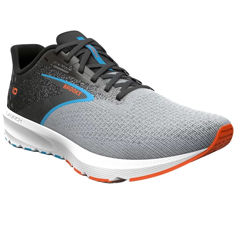 Brooks Men's Launch 10 Black/Grey/Orange-2